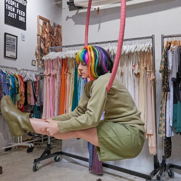 1960s America’s Paracord Army Green Galoshes Rain Boots - Picture 4 of 11